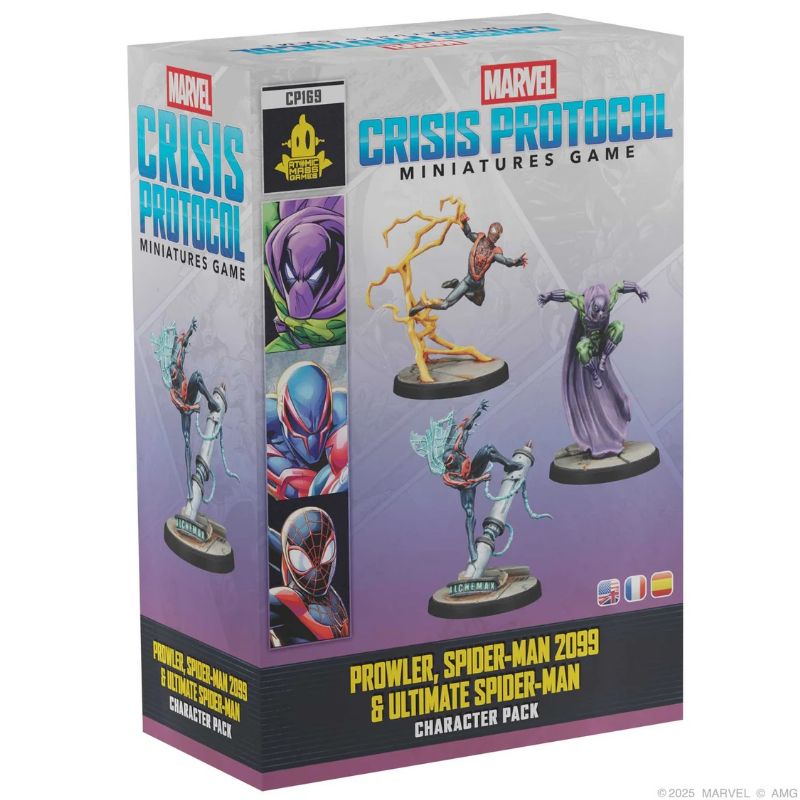 Marvel Crisis Protocol Prowler, Spider-Man 2099 and Ultimate Spider-Man character Pack